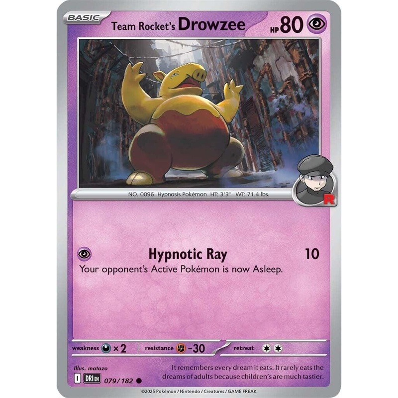 Team Rocket's Drowzee (079/182) [Scarlet & Violet: Destined Rivals]