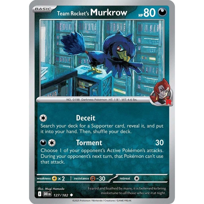 Team Rocket's Murkrow (127/182) [Scarlet & Violet: Destined Rivals]