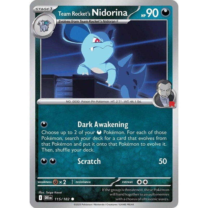 Team Rocket's Nidorina (115/182) [Scarlet & Violet: Destined Rivals]