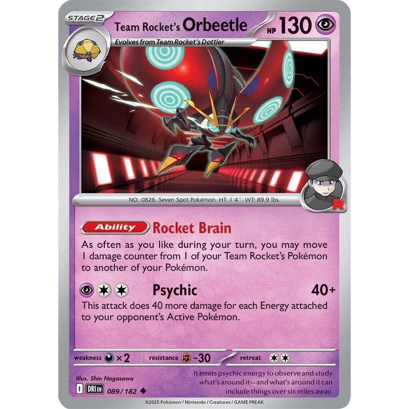 Team Rocket's Orbeetle (089/182) [Scarlet & Violet: Destined Rivals]