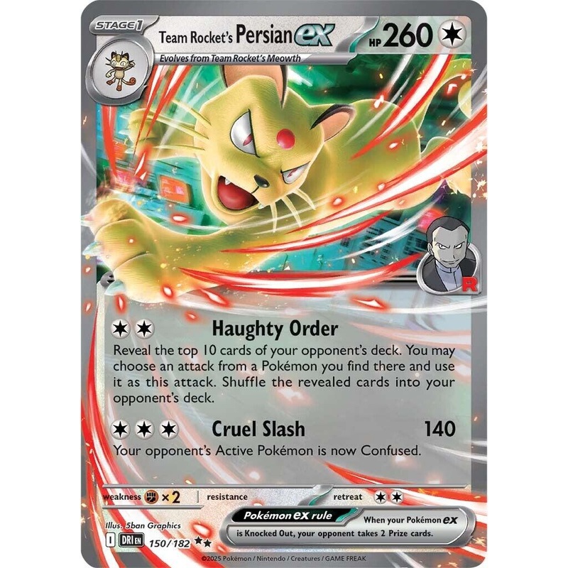 Team Rocket's Persian ex (150/182) [Scarlet & Violet: Destined Rivals]
