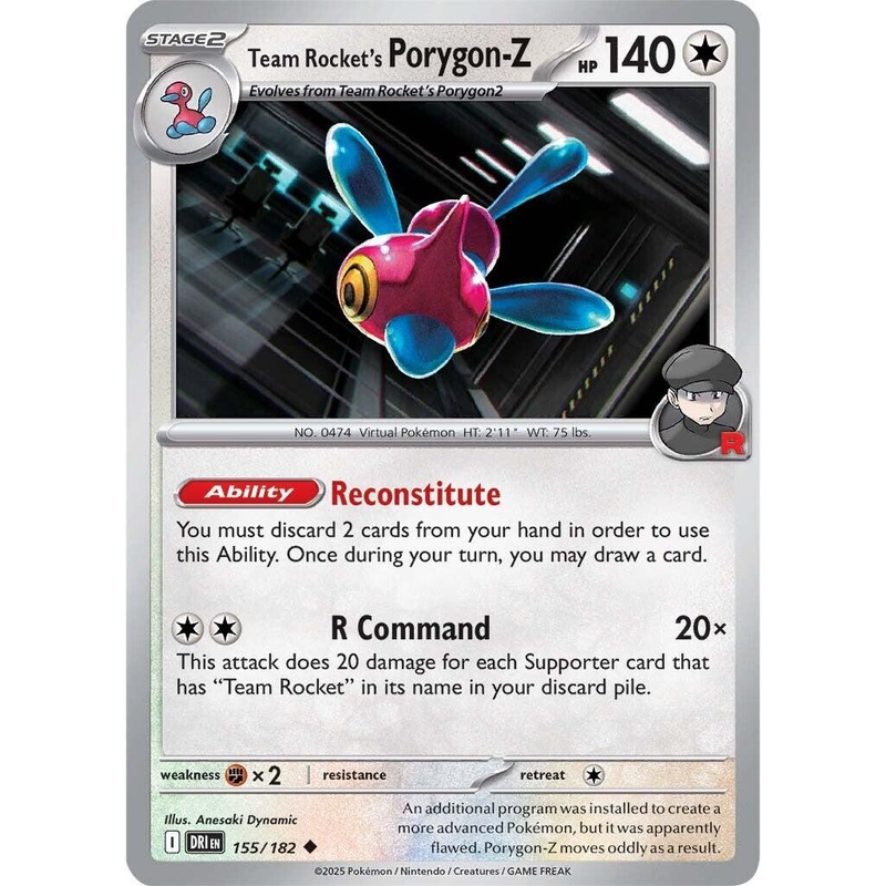Team Rocket's Porygon-Z (155/182) [Scarlet & Violet: Destined Rivals]