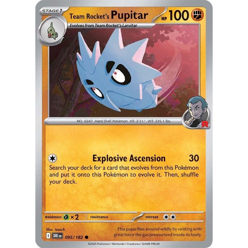 Team Rocket's Pupitar (095/182) [Scarlet & Violet: Destined Rivals]