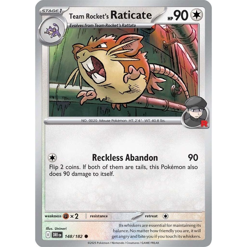 Team Rocket's Raticate (148/182) [Scarlet & Violet: Destined Rivals]