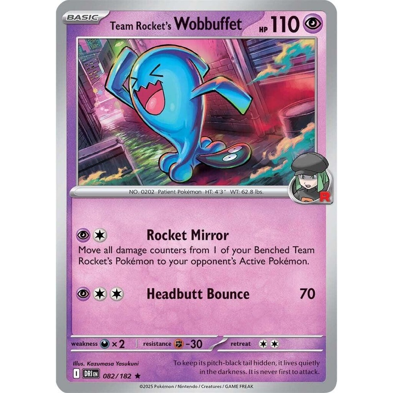 Team Rocket's Wobbuffet (082/182) [Scarlet & Violet: Destined Rivals]