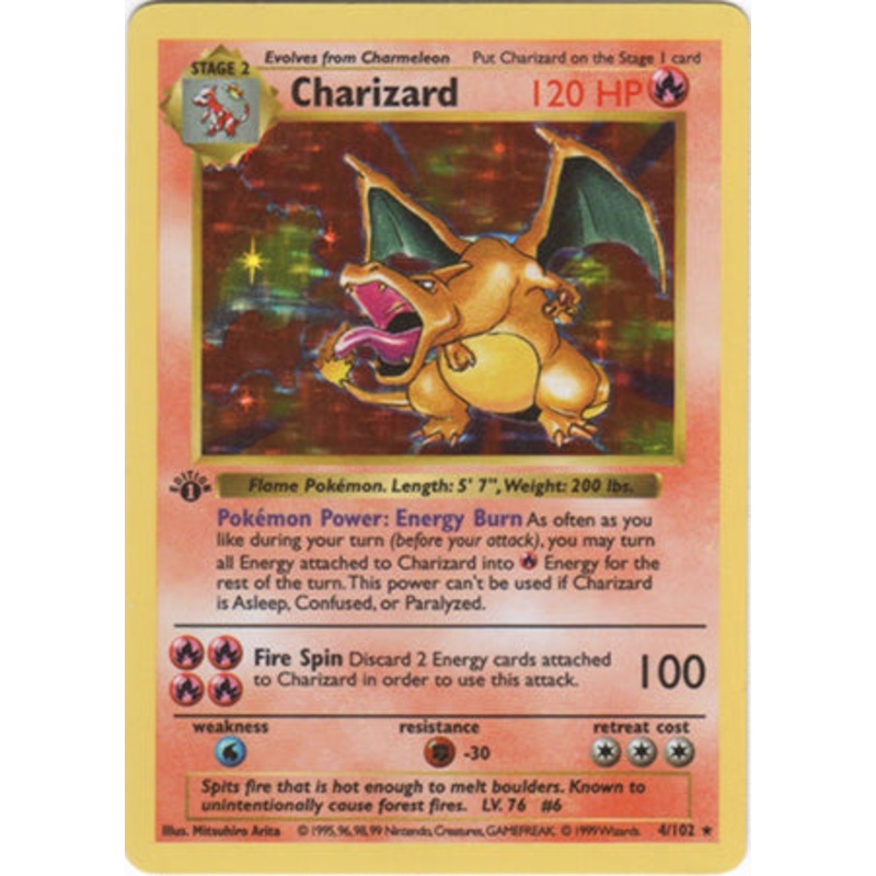 Charizard (4/102) (Shadowless) [Base Set 1st Edition]