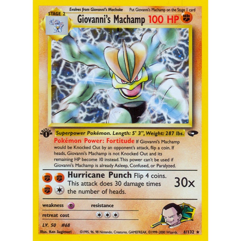 Giovanni's Machamp (6/132) [Gym Challenge 1st Edition]