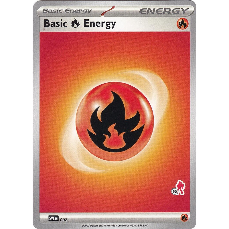 Basic Fire Energy (002) (Armarouge Stamp #16) [Battle Academy 2024]