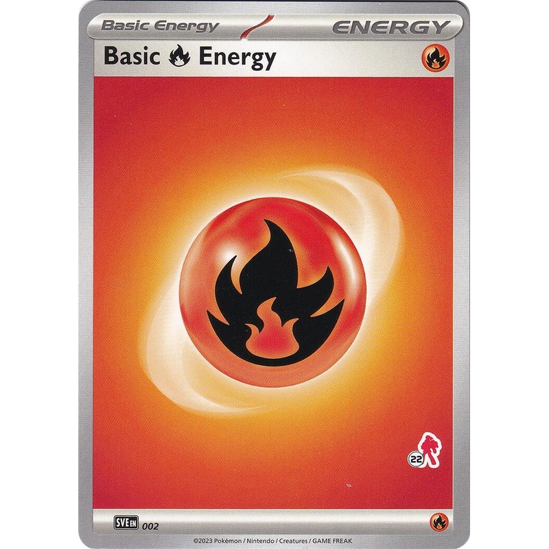 Basic Fire Energy (002) (Armarouge Stamp #22) [Battle Academy 2024]