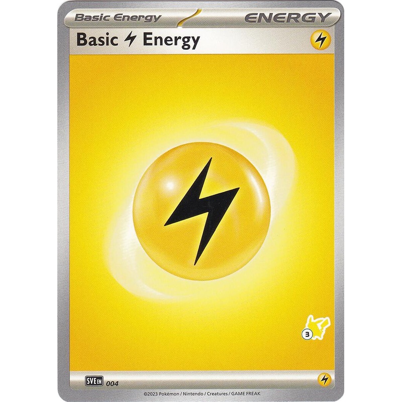 Basic Lightning Energy (004) (Pikachu Stamp #3) [Battle Academy 2024]