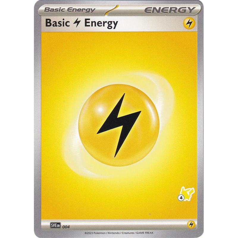 Basic Lightning Energy (004) (Pikachu Stamp #4) [Battle Academy 2024]