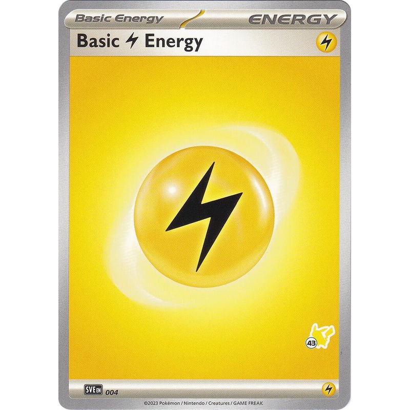 Basic Lightning Energy (004) (Pikachu Stamp #43) [Battle Academy 2024]