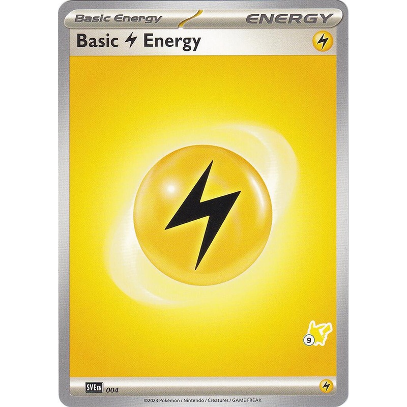 Basic Lightning Energy (004) (Pikachu Stamp #9) [Battle Academy 2024]