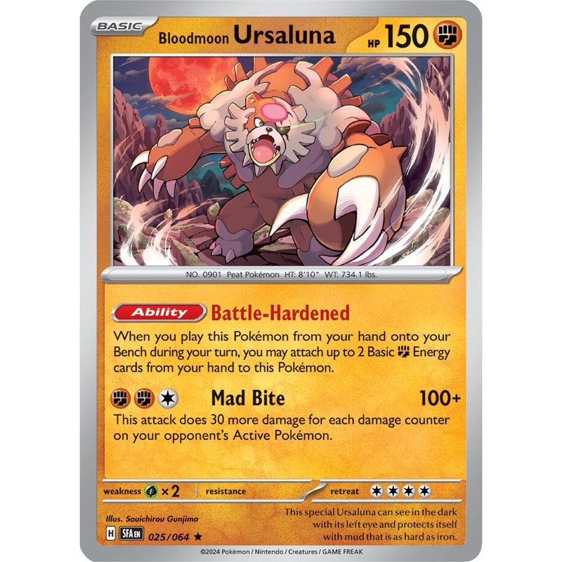 Bloodmoon Ursaluna (025/064) [Scarlet & Violet: Shrouded Fable]