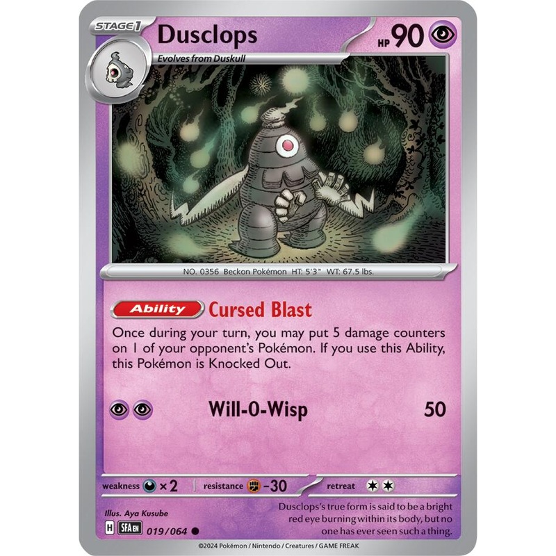 Dusclops (019/064) [Scarlet & Violet: Shrouded Fable]