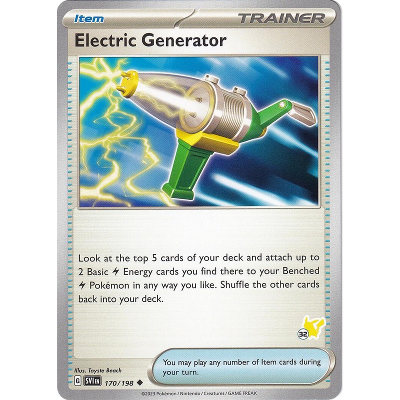 Electric Generator (170/198) (Pikachu Stamp #32) [Battle Academy 2024]