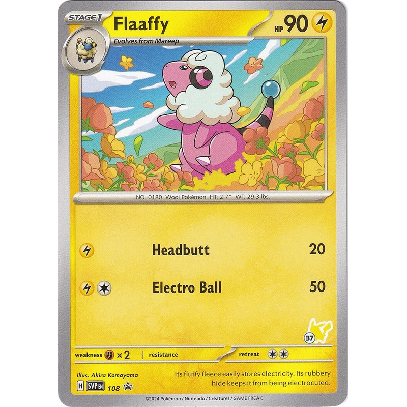 Flaaffy (108) (Pikachu Stamp #37) [Battle Academy 2024]