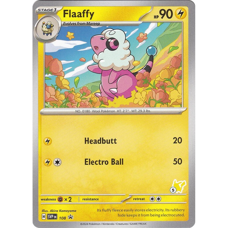 Flaaffy (108) (Pikachu Stamp #5) [Battle Academy 2024]