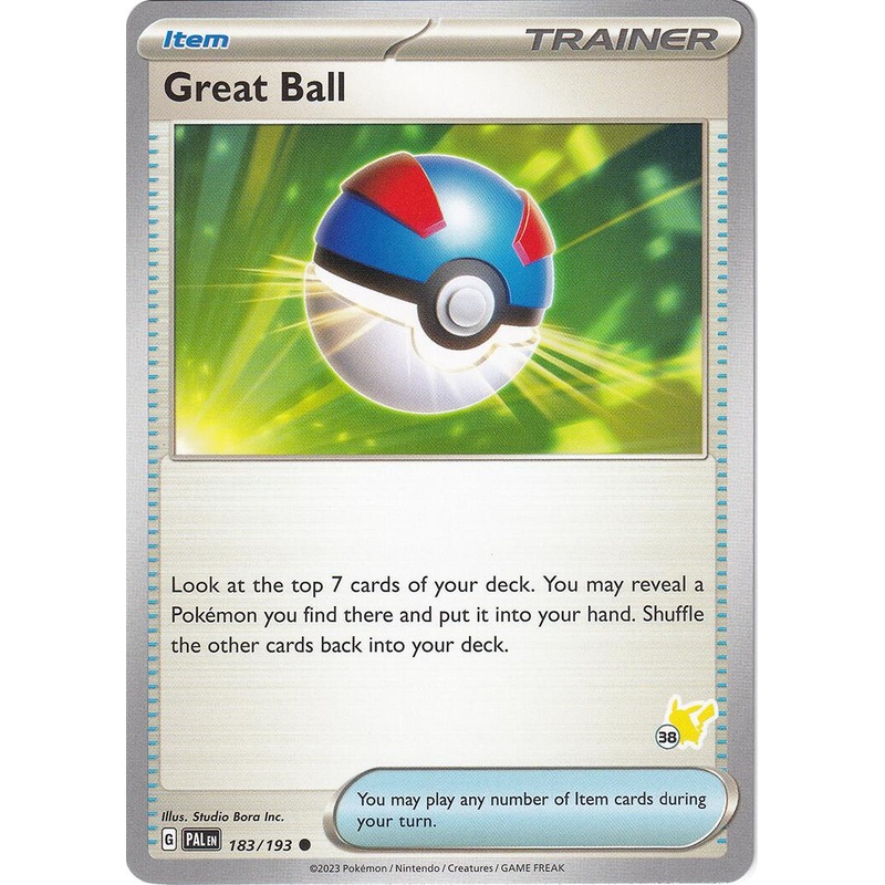 Great Ball (183/193) (Pikachu Stamp #38) [Battle Academy 2024]