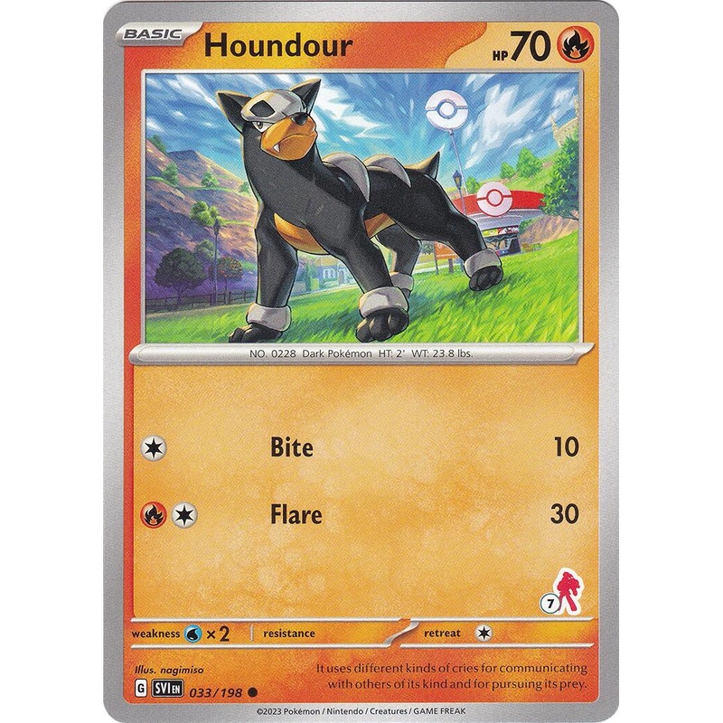 Houndour (033/198) (Armarouge Stamp #7) [Battle Academy 2024]