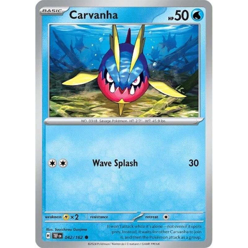Carvanha (042/162) [Scarlet & Violet: Temporal Forces]