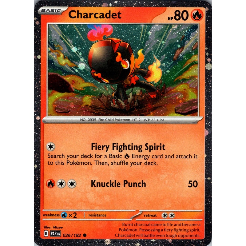 Charcadet (026/182) (Cosmos Holo) [Scarlet & Violet: Paradox Rift]