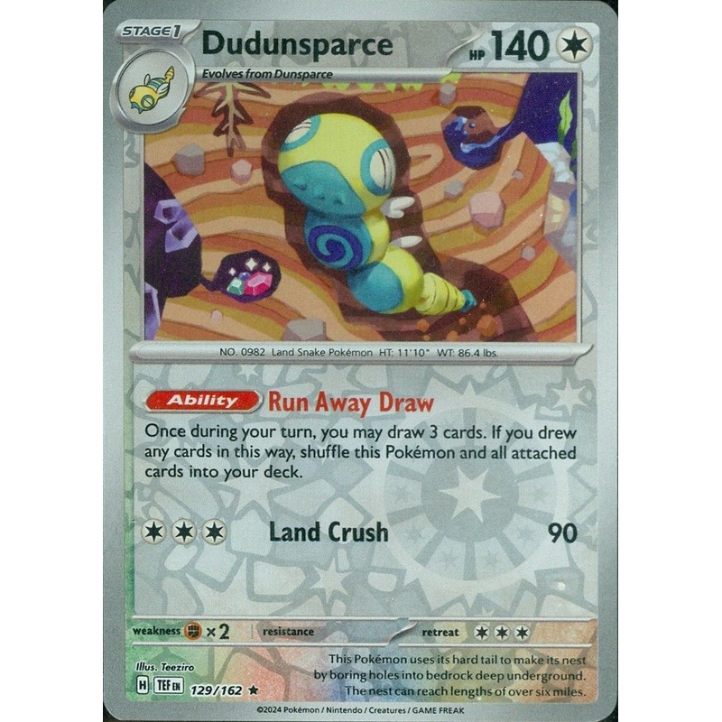 Dudunsparce (129/162) [Scarlet & Violet: Temporal Forces]