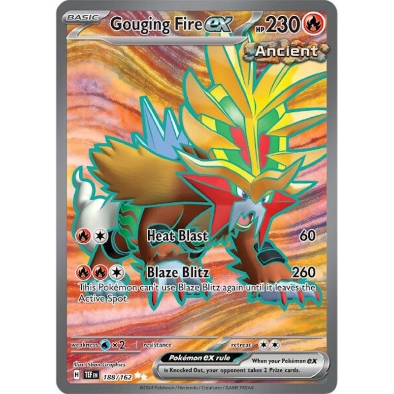 Gouging Fire ex (188/162) [Scarlet & Violet: Temporal Forces]