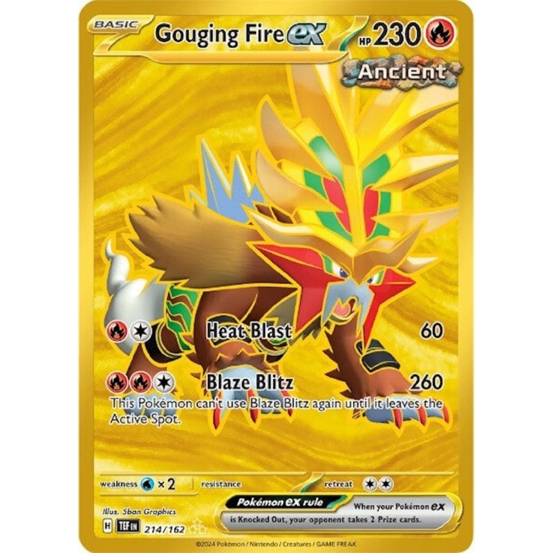 Gouging Fire ex (214/162) [Scarlet & Violet: Temporal Forces]