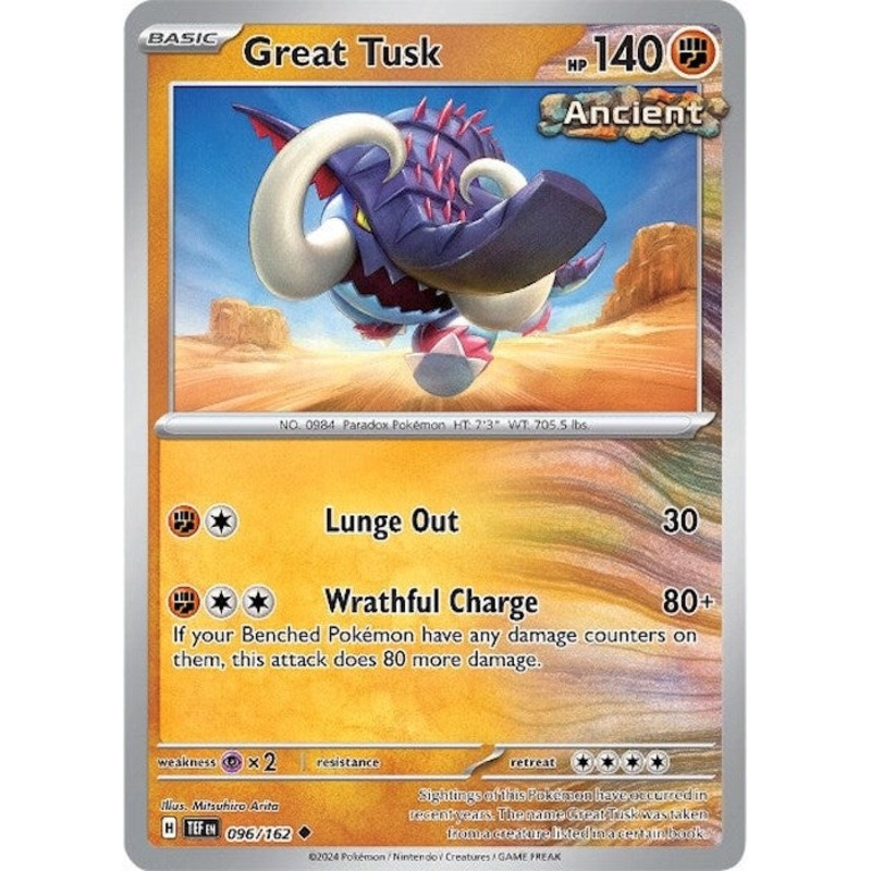Great Tusk (096/162) [Scarlet & Violet: Temporal Forces]