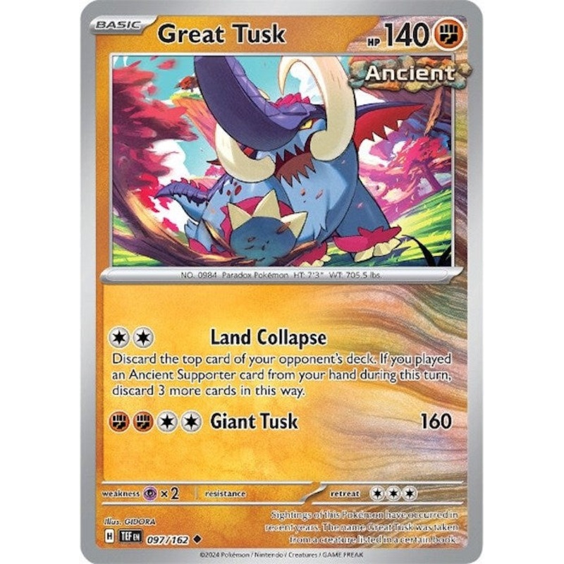Great Tusk (097/162) [Scarlet & Violet: Temporal Forces]