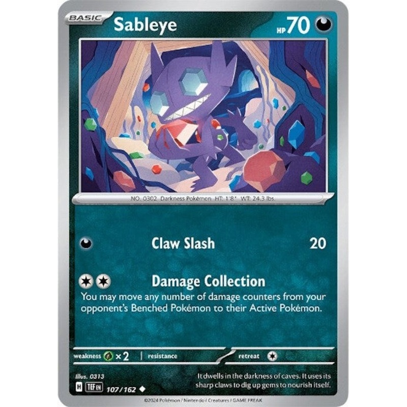 Sableye (107/162) [Scarlet & Violet: Temporal Forces]