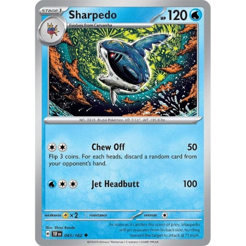 Sharpedo (043/162) [Scarlet & Violet: Temporal Forces]