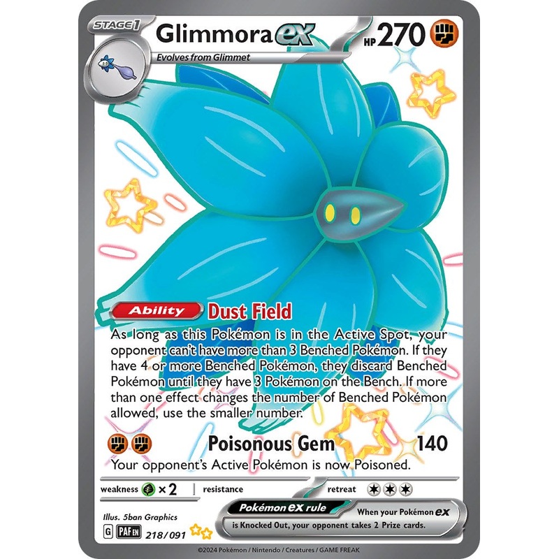Glimmora ex (218/091) [Scarlet & Violet: Paldean Fates]