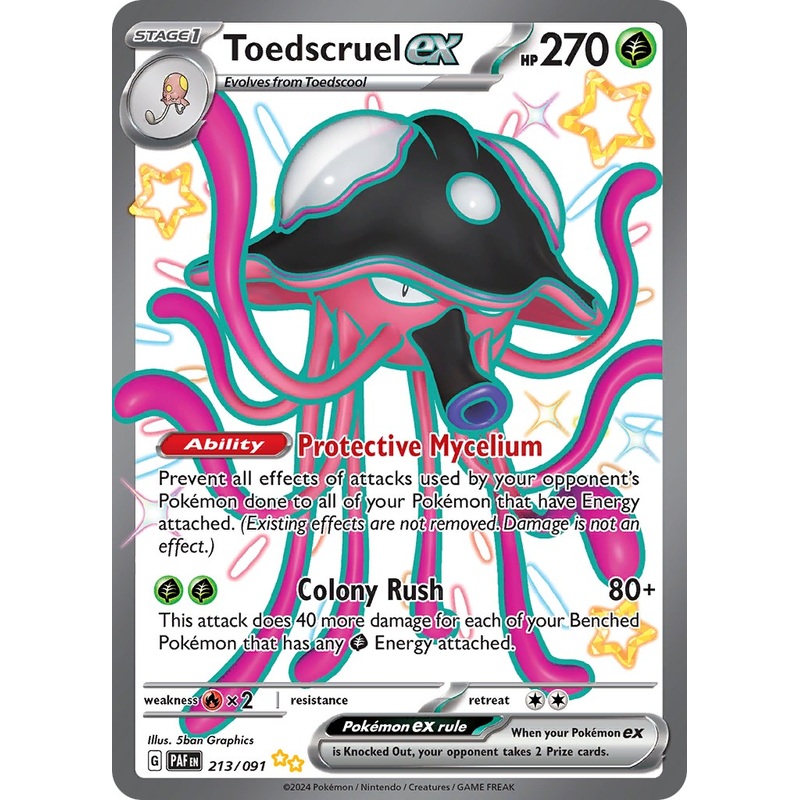 Toedscruel ex (213/091) [Scarlet & Violet: Paldean Fates]
