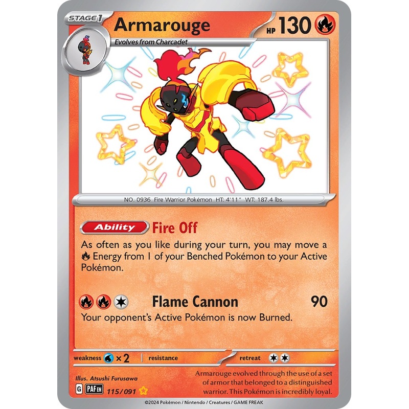 Armarouge (115/091) [Scarlet & Violet: Paldean Fates]