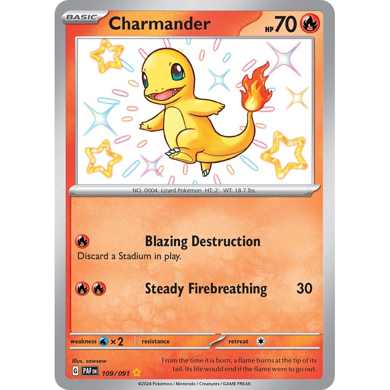 Charmander (109/091) [Scarlet & Violet: Paldean Fates]