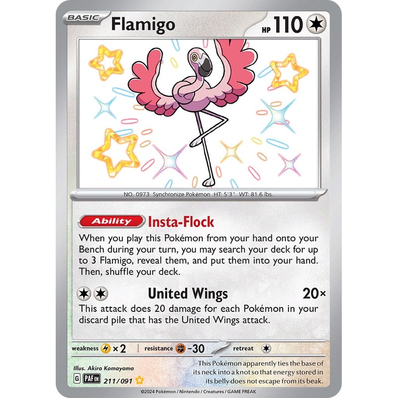 Flamigo (211/091) [Scarlet & Violet: Paldean Fates]