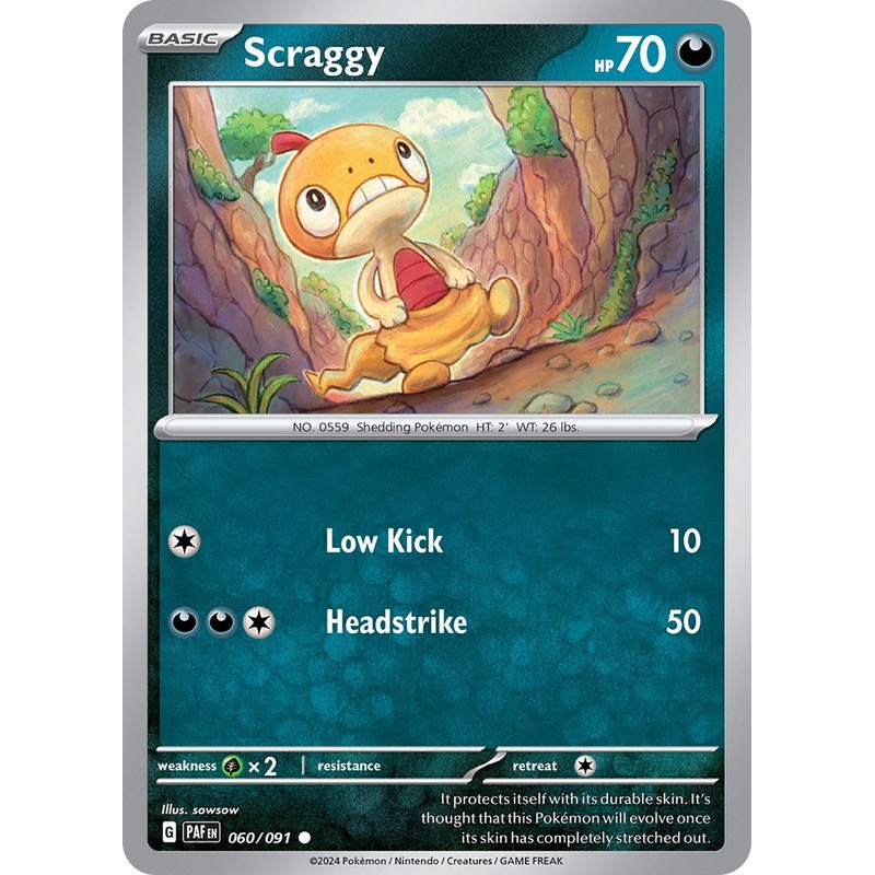Scraggy (060/091) [Scarlet & Violet: Paldean Fates]