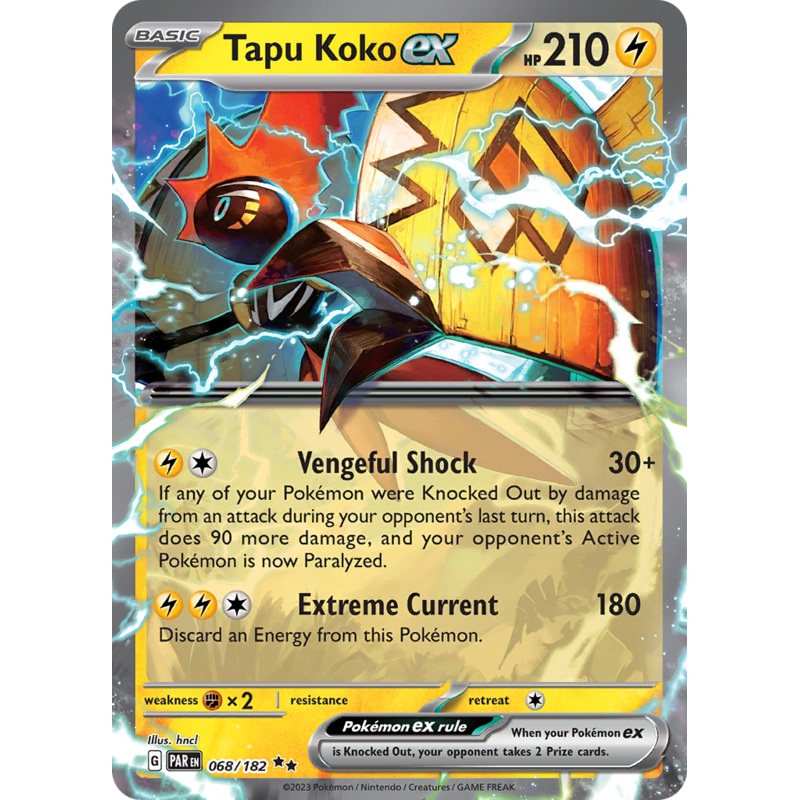Tapu Koko ex (068/182) [Scarlet & Violet: Paradox Rift]