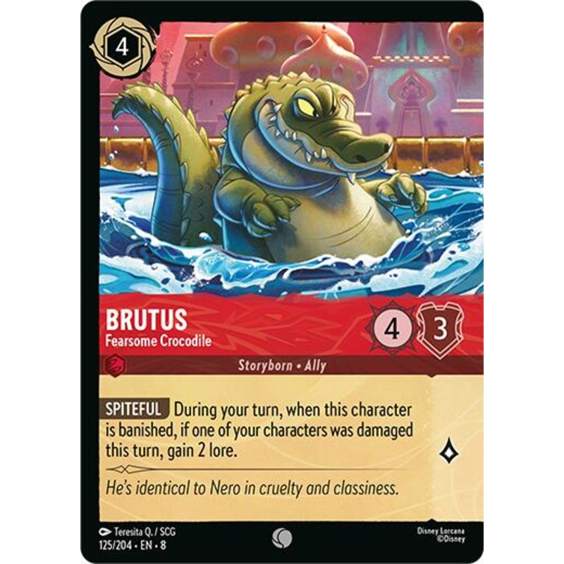 Brutus - Fearsome Crocodile (Cold Foil) (125/204) [Reign of Jafar]