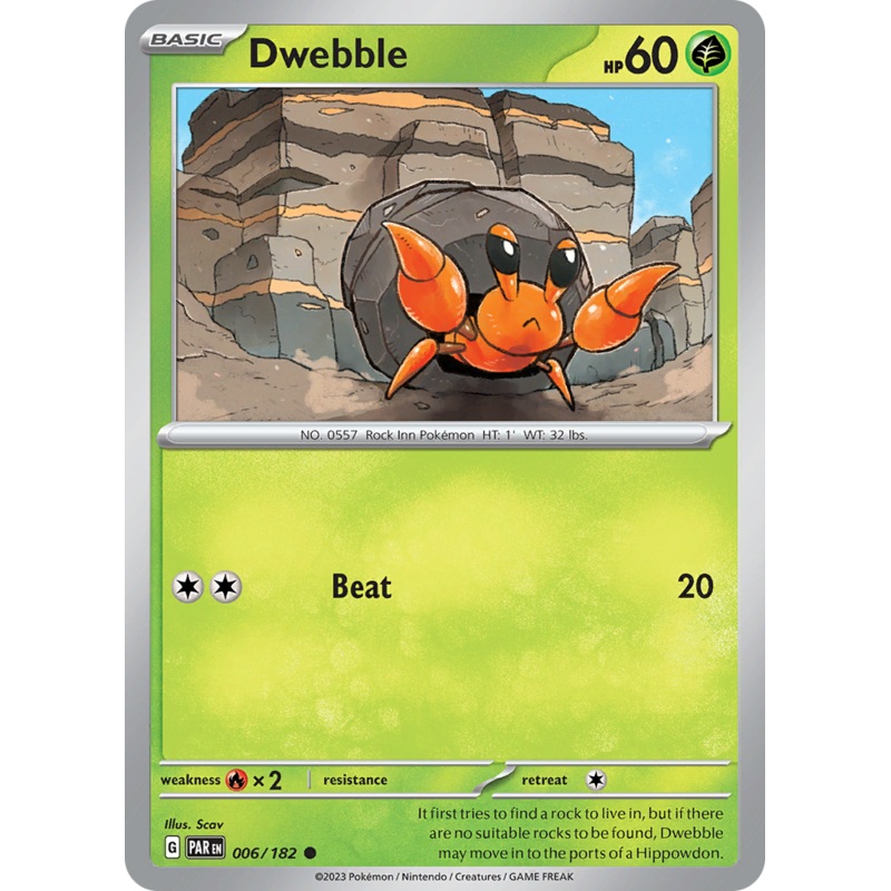 Dwebble (006/182) [Scarlet & Violet: Paradox Rift]