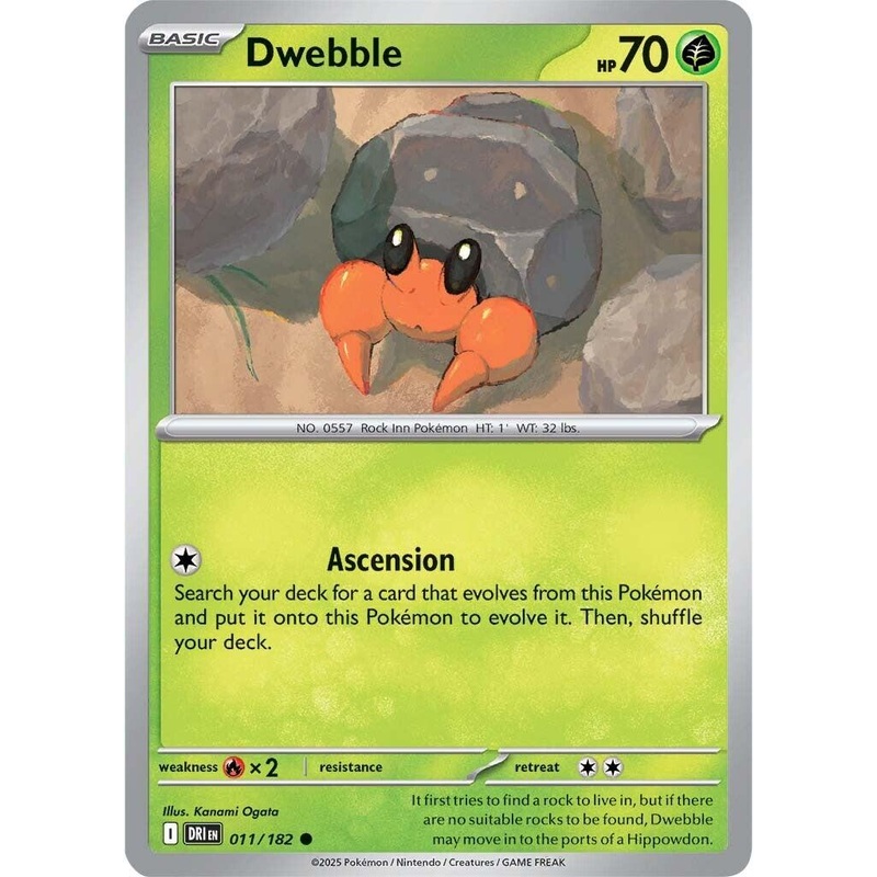 Dwebble (011/182) [Scarlet & Violet: Destined Rivals]