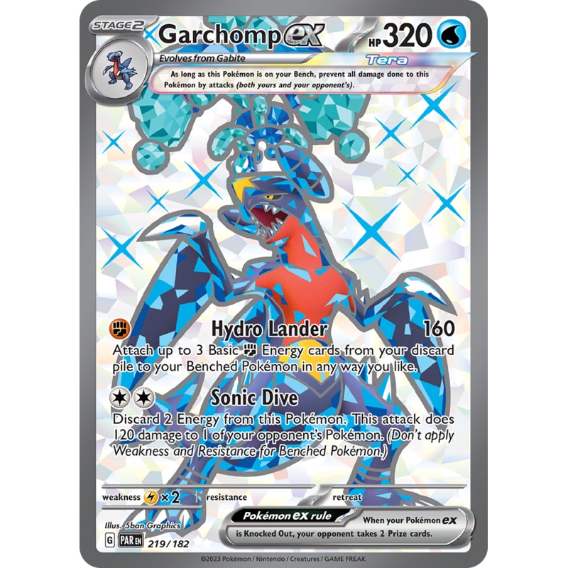Garchomp ex (219/182) [Scarlet & Violet: Paradox Rift]