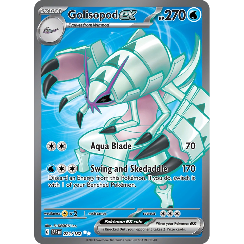 Golisopod ex (221/182) [Scarlet & Violet: Paradox Rift]