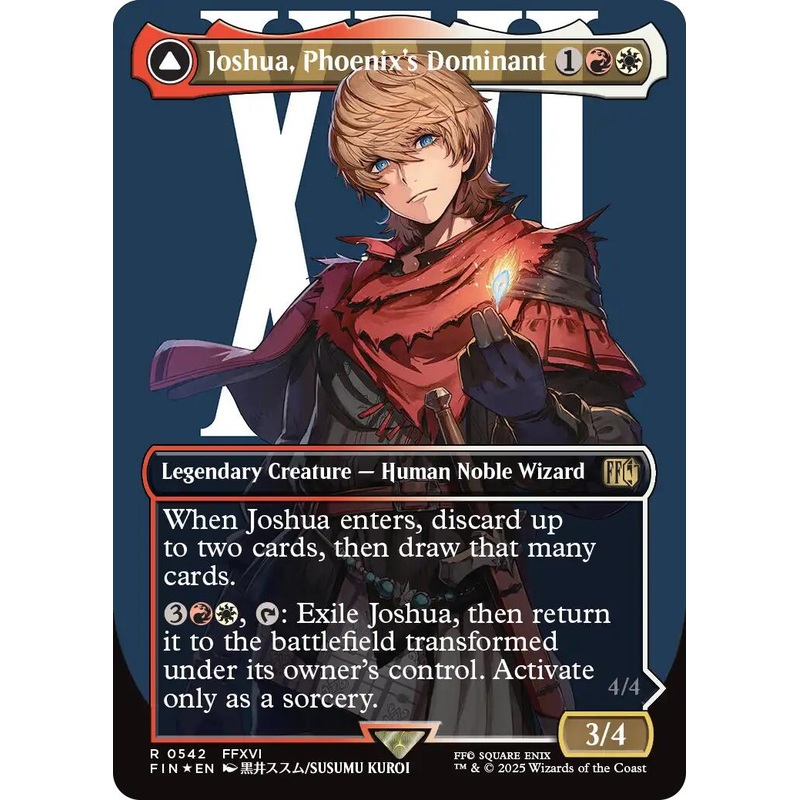 Joshua, Phoenix's Dominant (Borderless) (Surge Foil) [FINAL FANTASY]