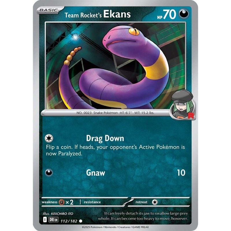 Team Rocket's Ekans (112/182) [Scarlet & Violet: Destined Rivals]