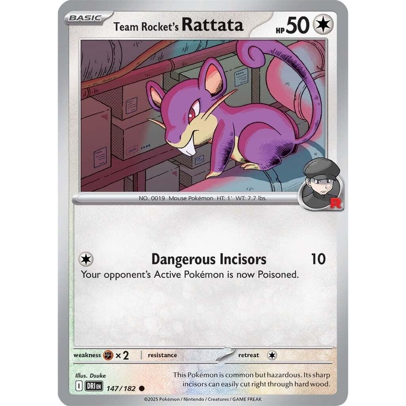 Team Rocket's Rattata (147/182) [Scarlet & Violet: Destined Rivals]