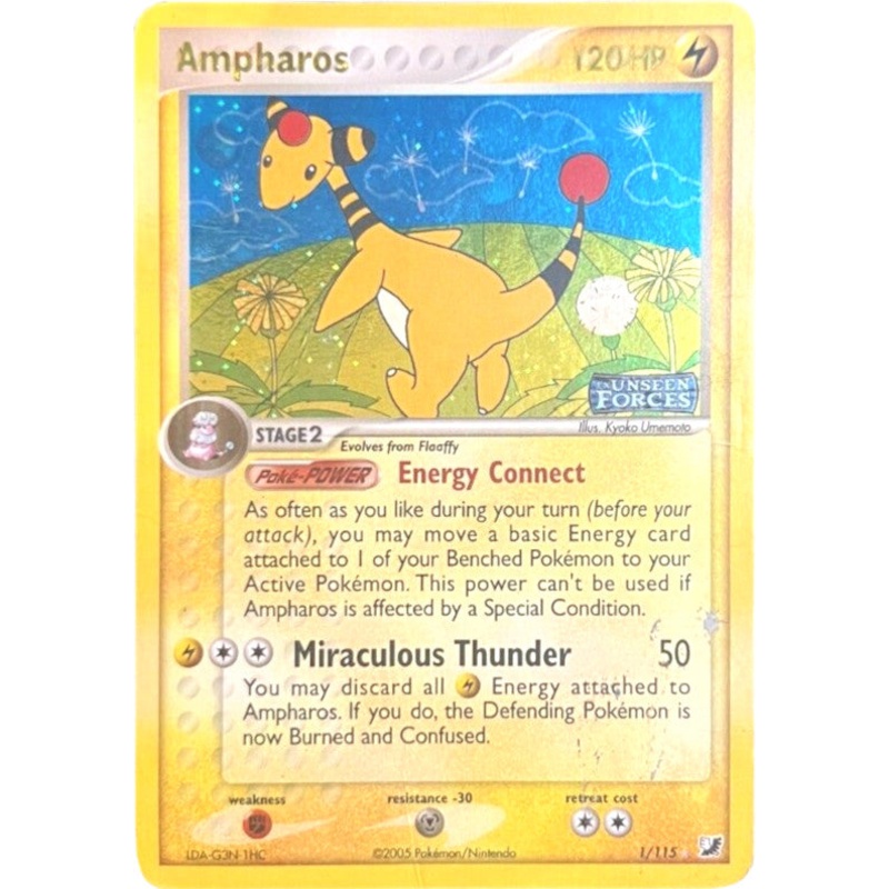 Ampharos (1/115) (Stamped) [EX: Unseen Forces]