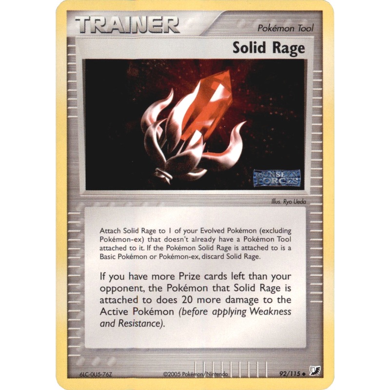 Solid Rage (92/115) (Stamped) [EX: Unseen Forces]